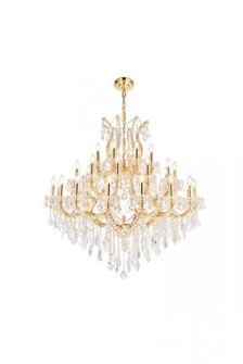 Maria Theresa 37 light Gold Chandelier Clear Royal Cut Crystal (758|2800G44G/RC)