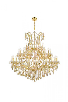 Maria Theresa 41 light Gold Chandelier Golden Teak (Smoky) Royal Cut Crystal (758|2800G52G-GT/RC)