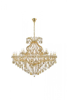 Maria Theresa 49 light Gold Chandelier Golden Teak (Smoky) Royal Cut Crystal (758|2800G72G-GT/RC)