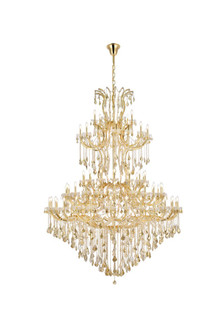 Maria Theresa 84 Light Gold Chandelier Golden Teak (Smoky) Royal Cut Crystal (758|2800G96G-GT/RC)