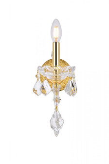 Maria Theresa 1 light Gold Wall Sconce Clear Royal Cut Crystal (758|2800W1G/RC)