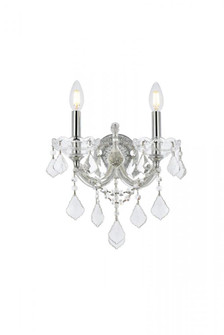 Maria Theresa 2 light Chrome Wall Sconce Clear Royal Cut Crystal (758|2800W2C/RC)