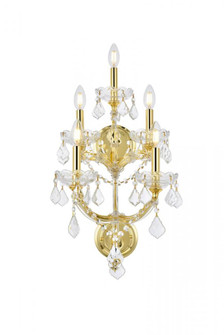 Maria Theresa 5 light Gold Wall Sconce Clear Royal Cut Crystal (758|2800W5G/RC)