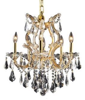 Maria Theresa 6 Light Gold Chandelier Clear Royal Cut Crystal (758|2801D20G/RC)