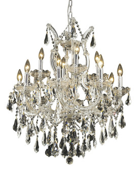 Maria Theresa 13 Light Chrome Chandelier Clear Royal Cut Crystal (758|2801D27C/RC)