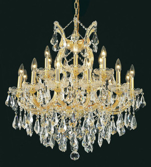 Maria Theresa 19 light Gold Chandelier Clear Royal Cut Crystal (758|2801D30G/RC)