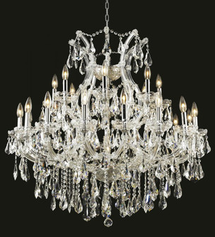 Maria Theresa 24 light Chrome Chandelier Clear Royal Cut Crystal (758|2801D36C/RC)