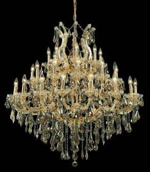 Maria Theresa 37 light Gold Chandelier Golden Teak (Smoky) Royal Cut Crystal (758|2801G44G-GT/RC)