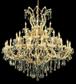 Maria Theresa 41 light Gold Chandelier Golden Teak (Smoky) Royal Cut Crystal (758|2801G52G-GT/RC)