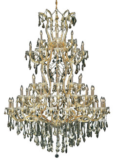 Maria Theresa 61 Light Gold Chandelier Golden Teak (Smoky) Royal Cut Crystal (758|2801G54G-GT/RC)