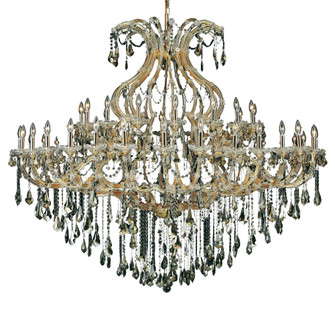 Maria Theresa 49 Light Gold Chandelier Golden Teak (Smoky) Royal Cut Crystal (758|2801G72G-GT/RC)