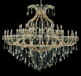 Maria Theresa 49 light Gold Chandelier Golden Teak (Smoky) Royal Cut Crystal (758|2801G72G-GT/RC)