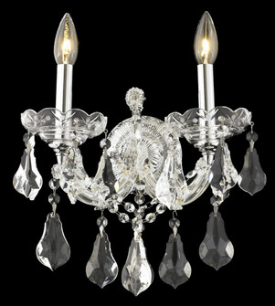 Maria Theresa 2 light Chrome Wall Sconce Clear Royal Cut Crystal (758|2801W2C/RC)