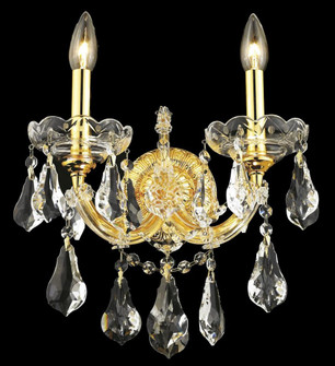 Maria Theresa 2 light Gold Wall Sconce Clear Royal Cut Crystal (758|2801W2G/RC)