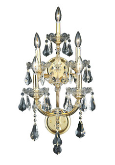 Maria Theresa 5 Light Gold Wall Sconce Clear Royal Cut Crystal (758|2801W5G/RC)