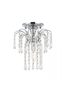 Falls 1 light Chrome Flush Mount Clear Royal Cut Crystal (758|V6801F9C/RC)