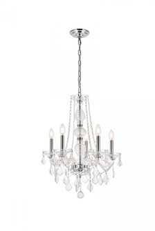 Verona 5 light Chrome Chandelier Clear Royal Cut Crystal (758|V7855D21C/RC)