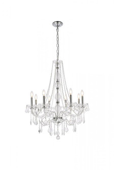 Verona 8 light Chrome Chandelier Clear Royal Cut Crystal (758|V7858D28C/RC)