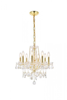 Princeton 8 light Gold Chandelier Clear Royal Cut Crystal (758|V7838D20G/RC)
