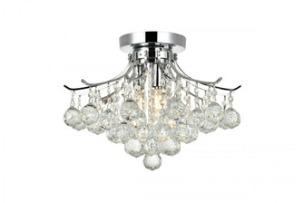 Toureg 3 light Chrome Flush Mount Clear Royal Cut Crystal (758|V8000F16C/RC)