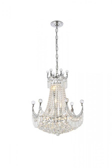 Corona 9 light Chrome Chandelier Clear Royal Cut Crystal (758|V8949D20C/RC)