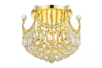 Corona 6 light Gold Flush Mount Clear Royal Cut Crystal (758|V8949F16G/RC)