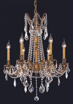 Rosalia 6 light French Gold Chandelier Clear Royal Cut Crystal (758|9206D23FG/RC)