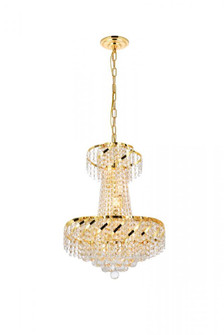 Belenus 6 light Gold Pendant Clear Royal Cut Crystal (758|VECA1D18G/RC)