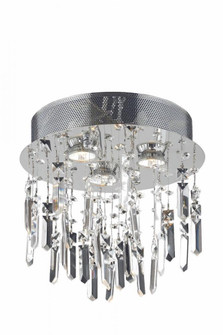 Galaxy 3 light Chrome Flush Mount Clear Royal Cut Crystal (758|V2006F13SC/RC)