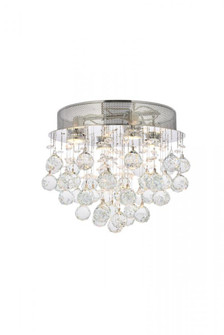Galaxy 4 light Chrome Flush Mount Clear Royal Cut Crystal (758|V2006F14C/RC)