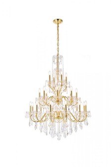 St. Francis 24 light Gold Chandelier Clear Royal Cut Crystal (758|V2015G36G/RC)