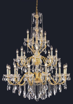 St. Francis 24 light Gold Chandelier Clear Royal Cut Crystal (758|2016G36G/RC)
