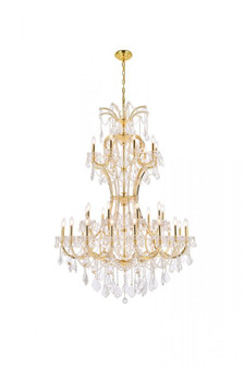 Maria Theresa 36 light Gold Chandelier Clear Royal Cut Crystal (758|2800D46G/RC)
