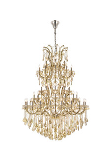 Maria Theresa 61 Light Golden Teak Chandelier Golden Teak (Smoky) Royal Cut Crystal (758|2800G54GT-GT/RC)