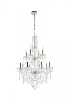 Giselle 12 light Chrome Chandelier Clear Royal Cut Crystal (758|V7890D28C/RC)