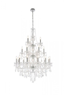 Giselle 21 light Chrome Chandelier Clear Royal Cut Crystal (758|V7890G38C/RC)