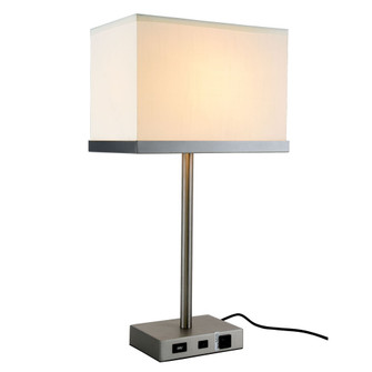 Brio Collection 1-Light Vintage Nickel Finish Table Lamp (758|TL3011)