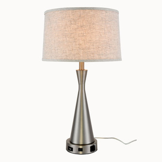 Brio Collection 1-Light Vintage Nickel Finish Table Lamp (758|TL3014)