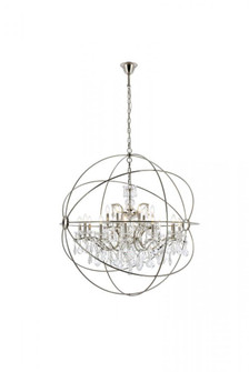 Geneva 18 light polished nickel Chandelier Clear Royal Cut crystal (758|1130G43PN/RC)