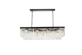 Sydney 12 light Matte Black Chandelier Clear Royal Cut Crystal (758|1202D50MB/RC)