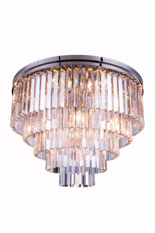 Sydney 17 Light Polished Nickel Flush Mount Clear Royal Cut Crystal (758|1201F32PN/RC)