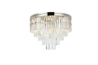 Sydney 17 light polished nickel Flush Mount Clear Royal Cut Crystal (758|1201F32PN/RC)