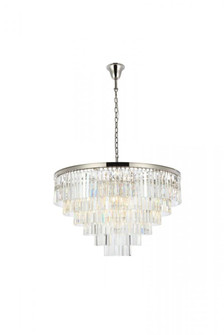 Sydney 33 light polished nickel Chandelier Clear Royal Cut Crystal (758|1201D44PN/RC)
