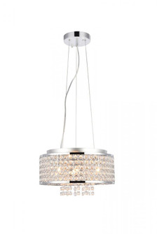 Amelie 4 light Chrome Pendant Clear Royal Cut Crystal (758|V2914D12C/RC)