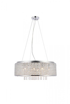 Amelie 10 light Chrome Pendant Clear Royal Cut Crystal (758|V2914D24C/RC)