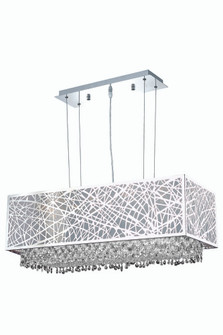 1791 Moda Collection Hanging Fixture w/ Metal Shade L29in W13in H11in Lt:4 Chrome Finish (Swarovski  (758|1791D29C-CL03/SS)