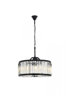 Chelsea 8 light Matte Black Chandelier Clear Royal Cut Crystal (758|1203D28MB/RC)