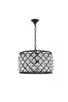 Madison 6 light Matte Black Pendant Clear Royal Cut Crystal (758|1206D20MB/RC)