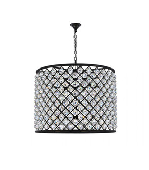 Madison 12 light Matte Black Chandelier Clear Royal Cut Crystal (758|1206D35MB/RC)
