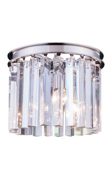 Sydney 3 Light Polished Nickel Flush Mount Clear Royal Cut Crystal (758|1208F12PN/RC)